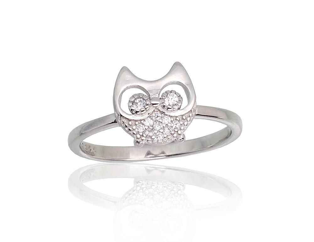 Silver Ring A2101789PRhGrCZ