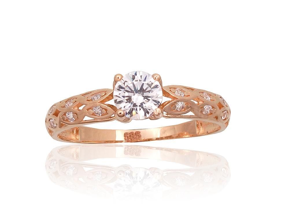 Gold ring for women A1101079AuRCZ