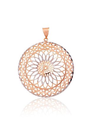 Gold Pendant For Women A1300943AuRPRhW