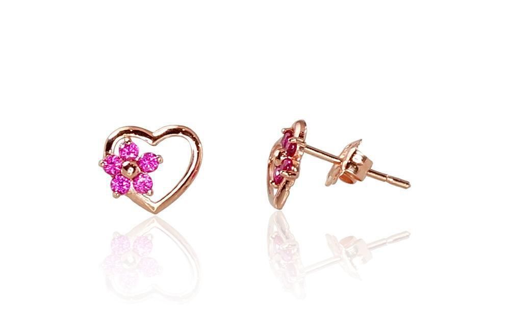 Gold Earrings for Kids A1200830AuRCZRO