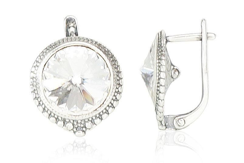 Silver Earrings For Women A2201099POxBkSV