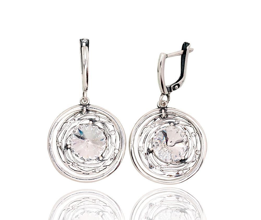 Silver Earrings For Women A2202818POxBkSV