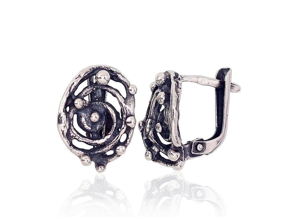 Silver Earrings For Women A2203171POxBk