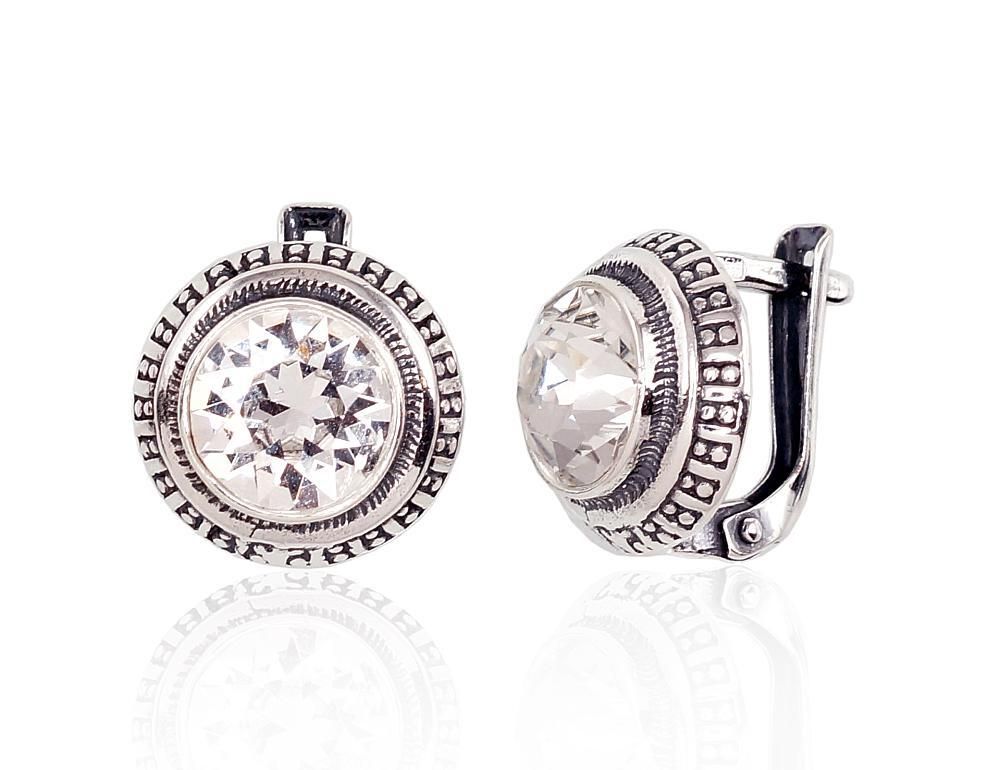 Silver Earrings For Women A2201719POxBkSV