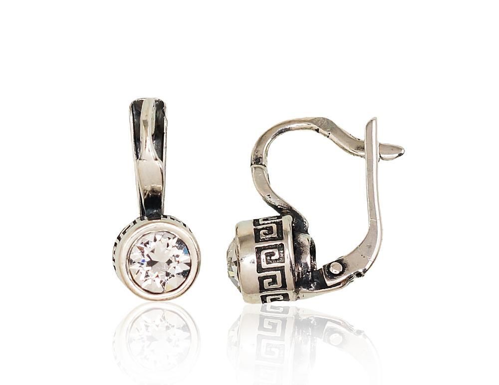 Silver Earrings For Women A2203135POxBkCZ