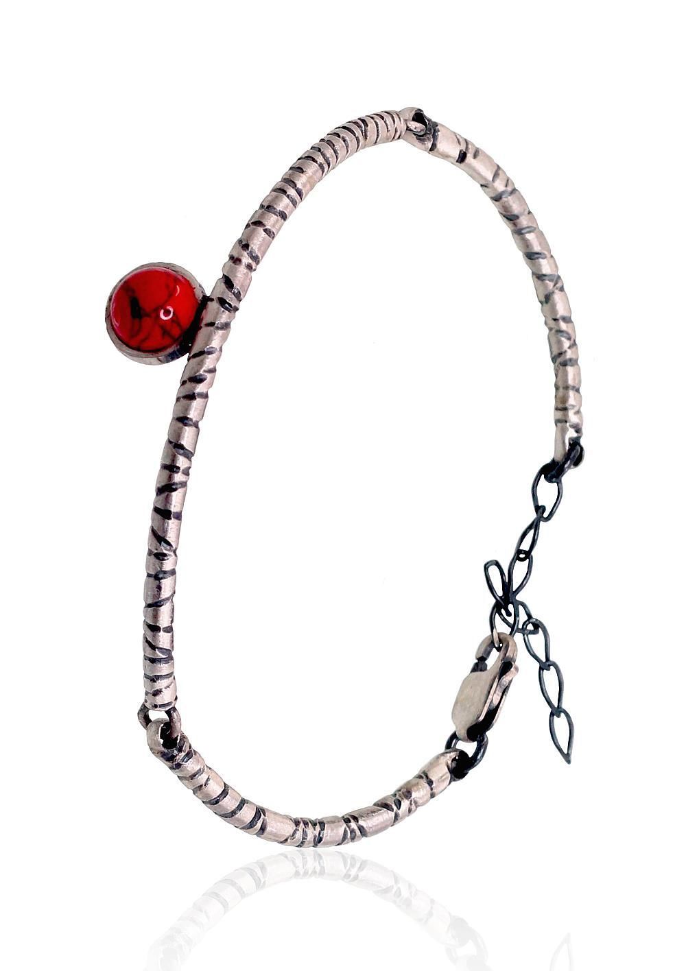 Silver chain A2600290MattPOxMattBkCOX