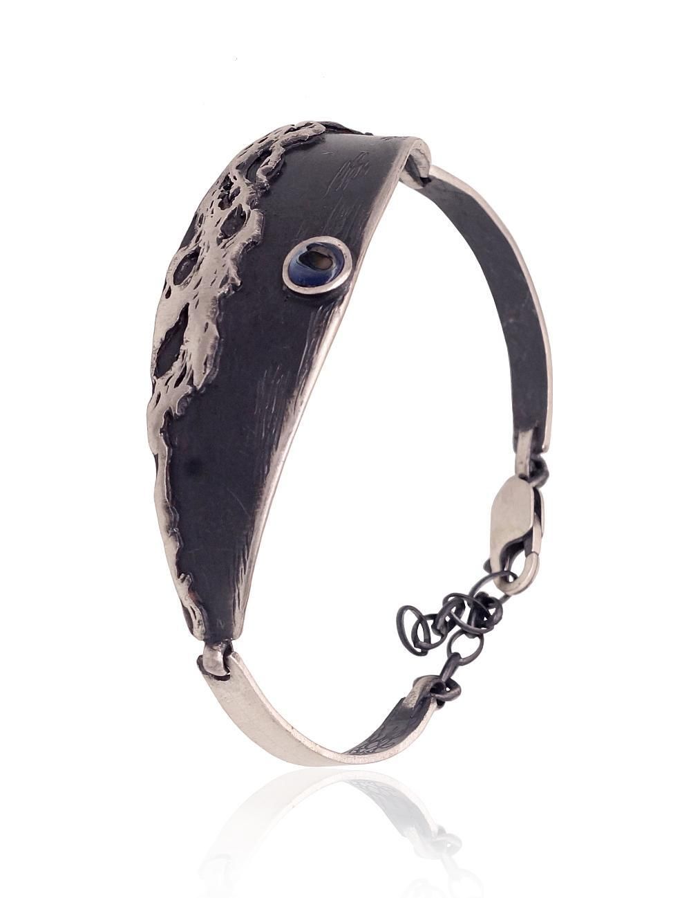 Silver Chain A2600311MattPOxMattBkPLG