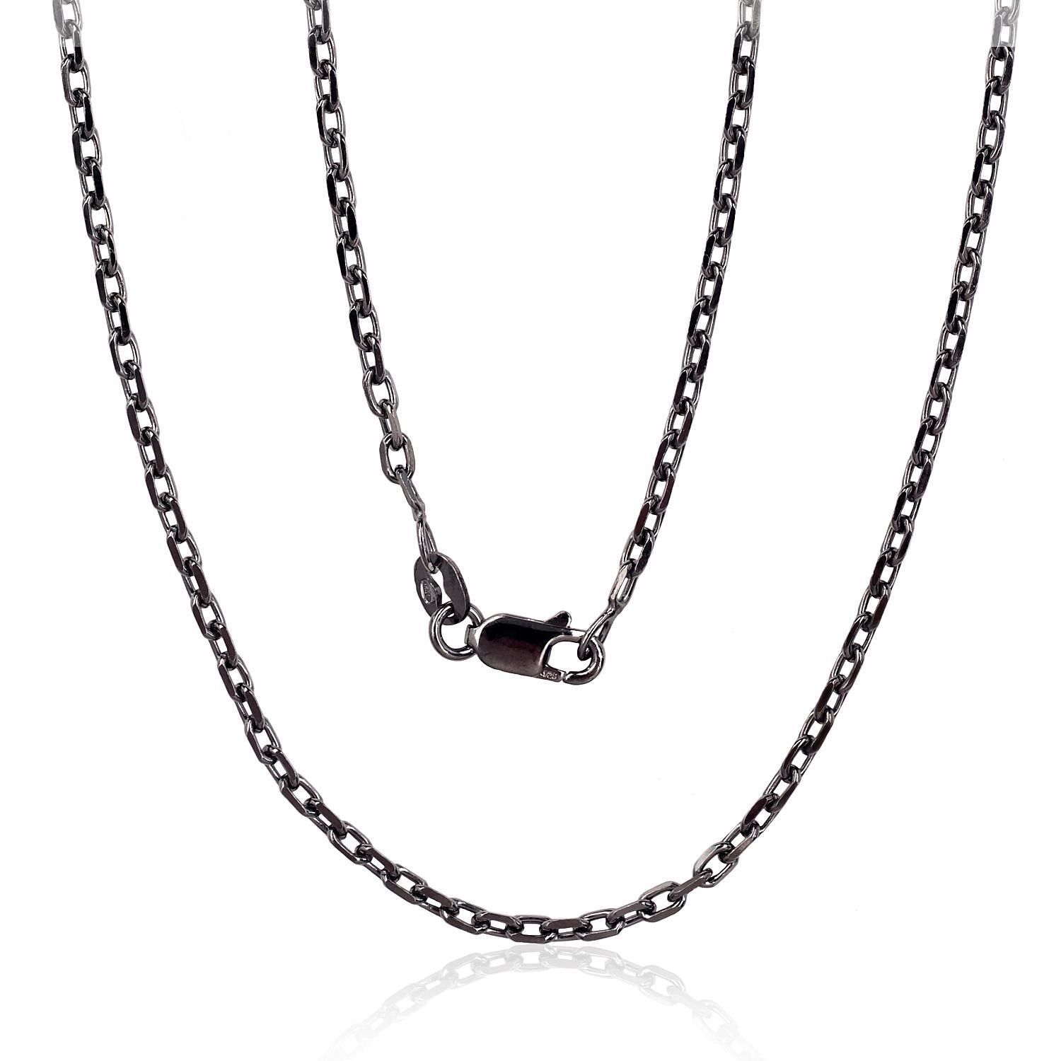 Silver Chain A2400091PRhBk
