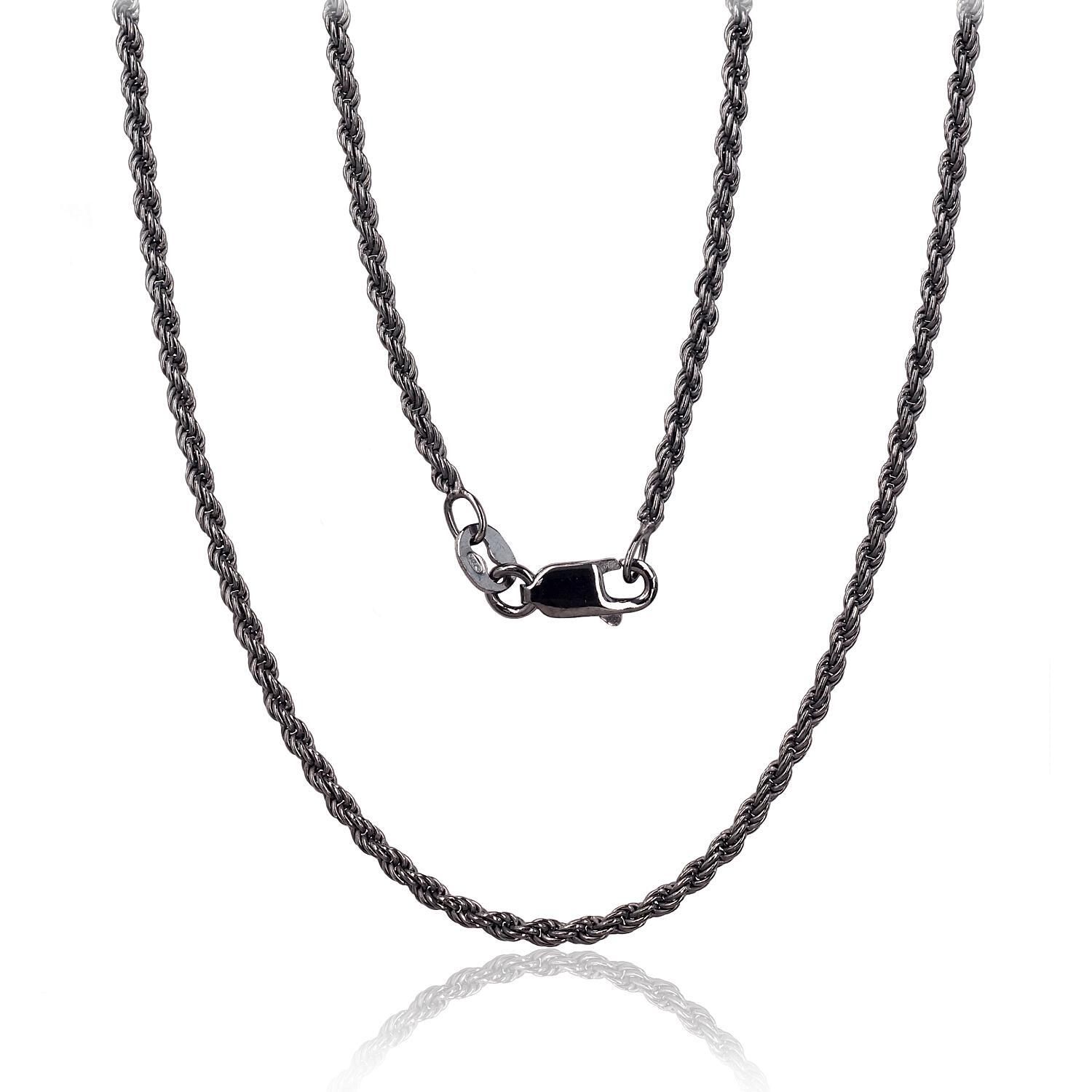 Silver Chain A2400056PRhBk