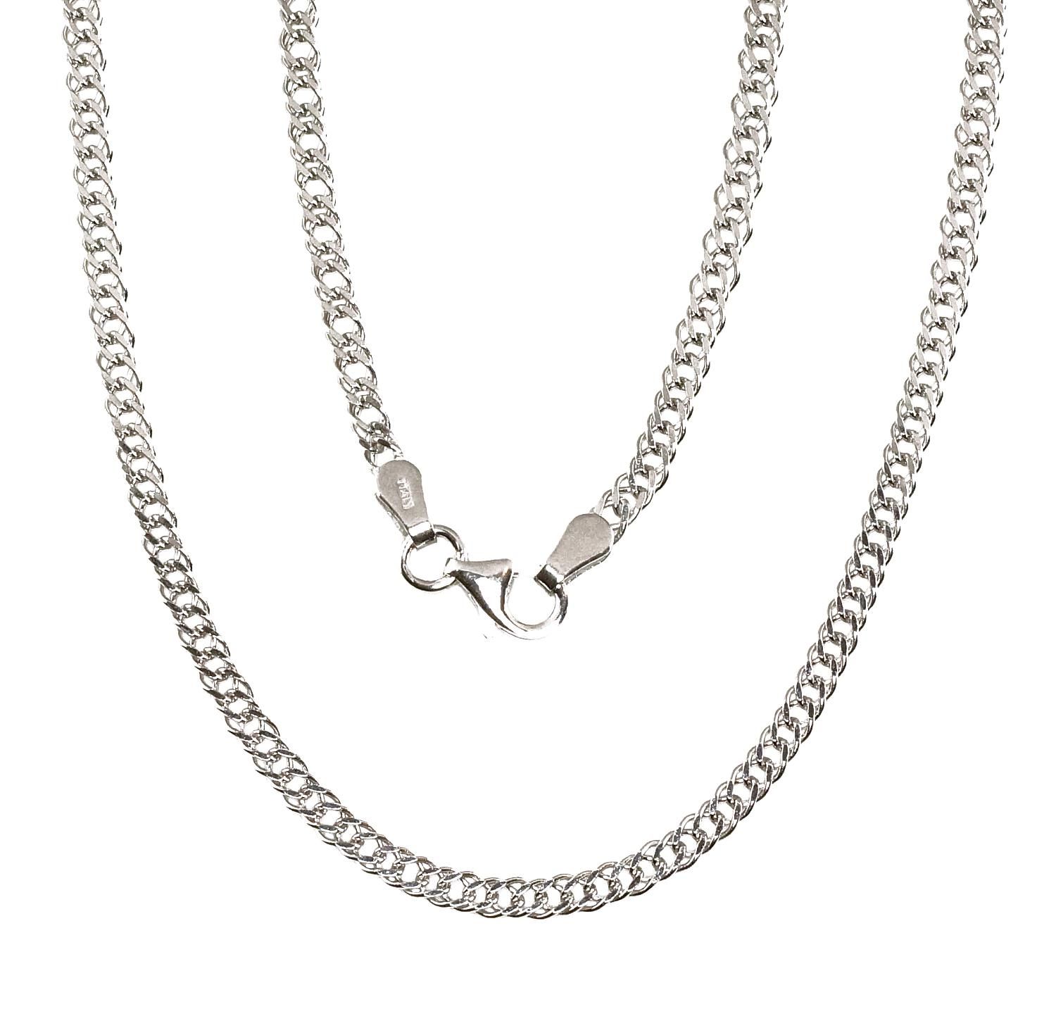 Men's Silver Chain Silver Chain Diamond 2 A2400064PRhGr