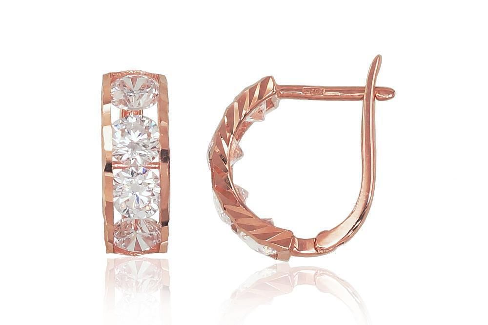 Gold Earrings For Women A1200315AuRCZ