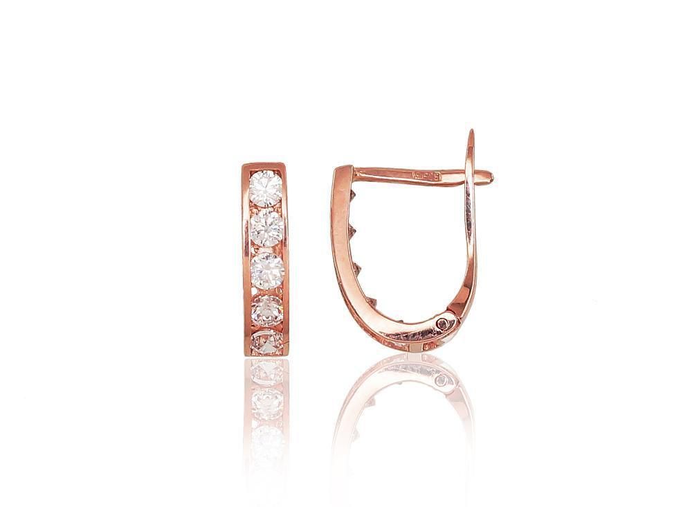 Gold Earrings For Women A1200001AuRCZ