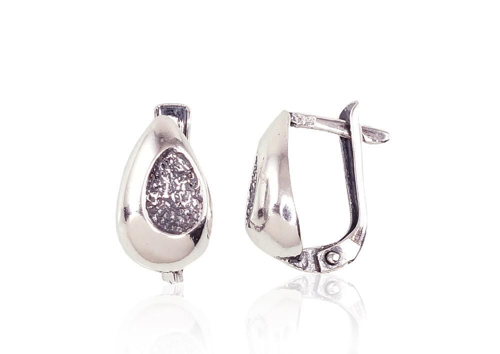 Silver Earrings A2201613POxBk