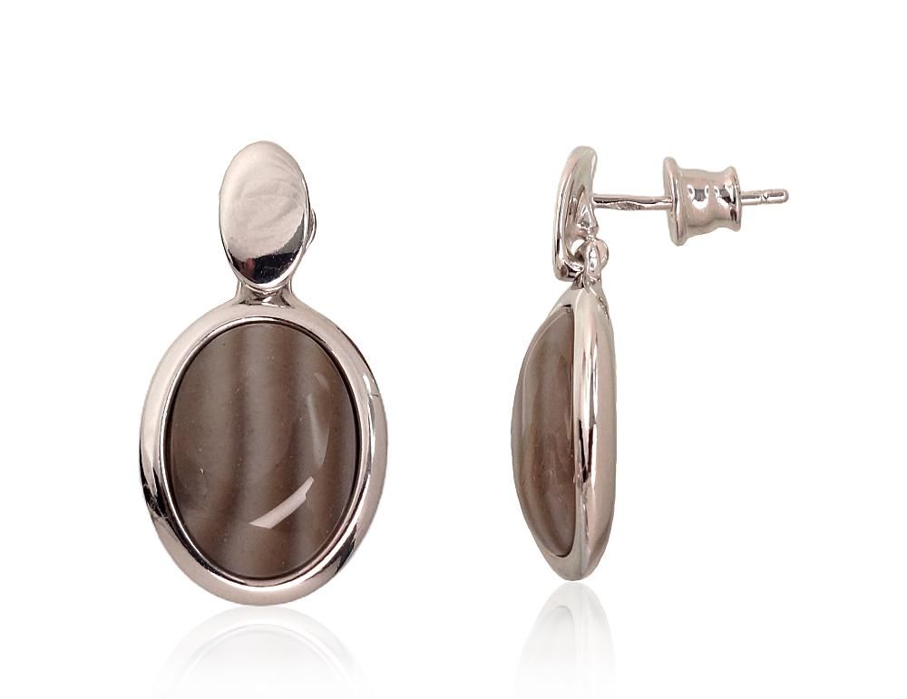 Silver Earrings A2203487PRhGrFT