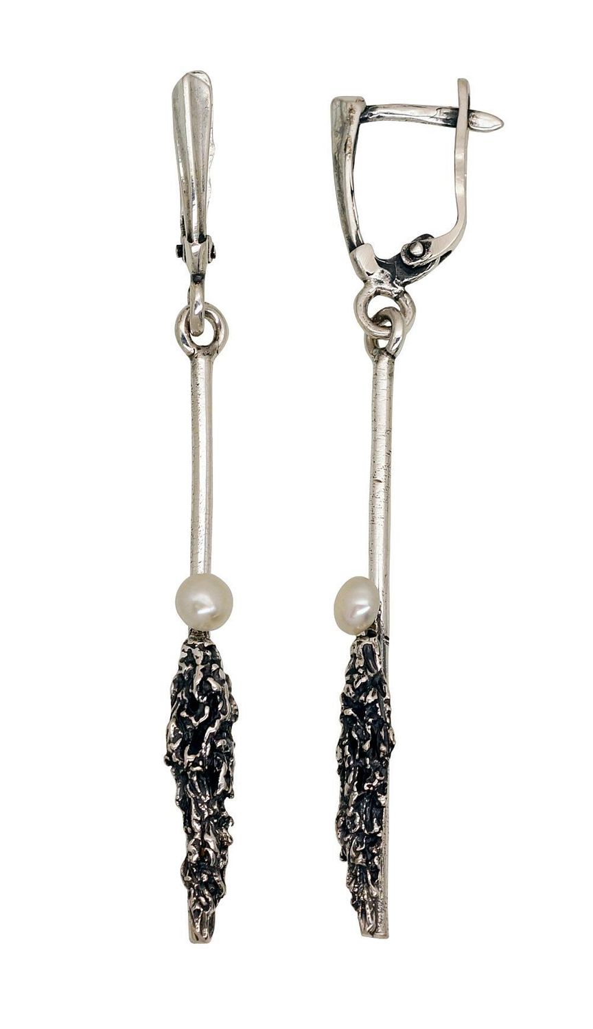 Silver Earrings A2203504POxBkPE