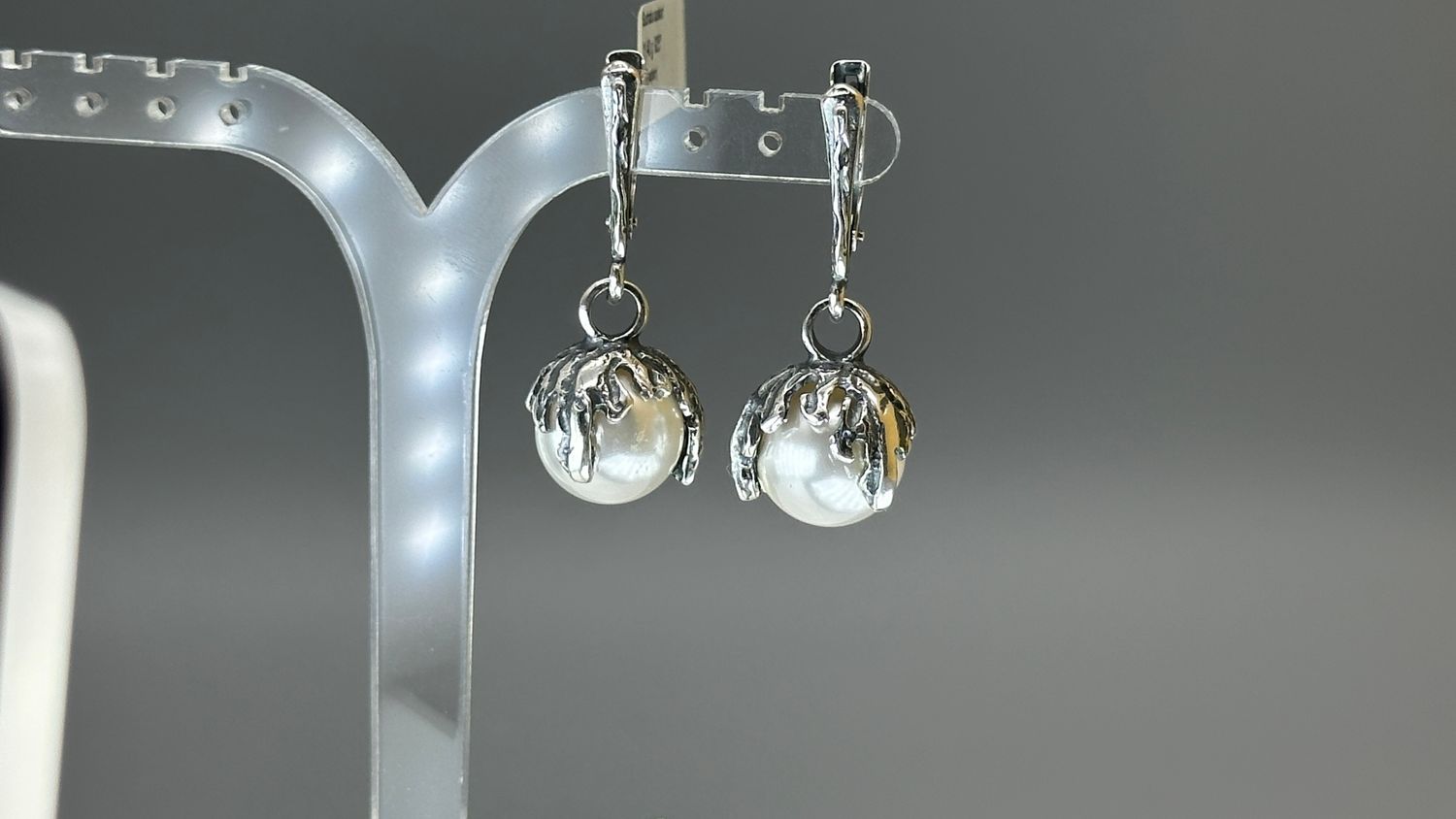 Silver Earrings A2203555POxBkPESN