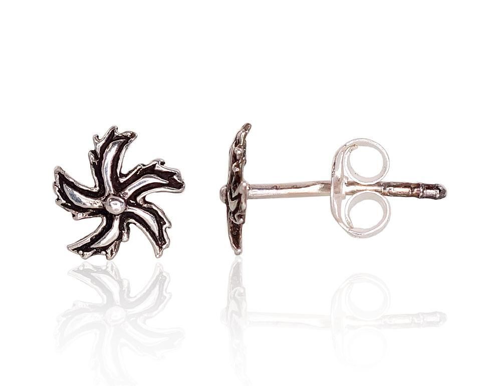 Silver earrings A2203345POxBk