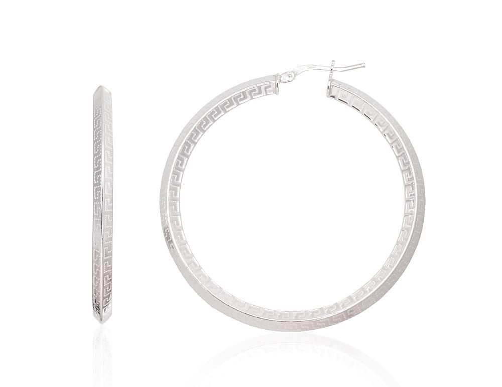 Silver Earrings Rinkutės - Round Earrings A2203729