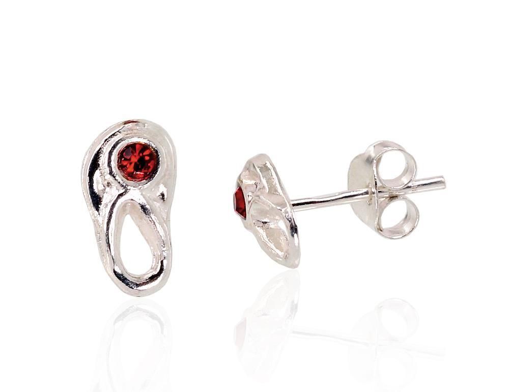 Silver Earrings A2203300POxBkCZR