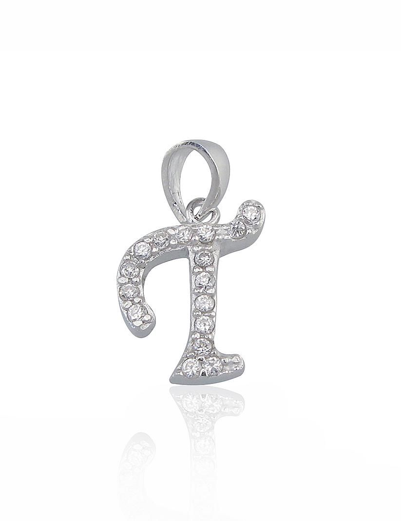 Silver Letter A2300324PRhGrCZ