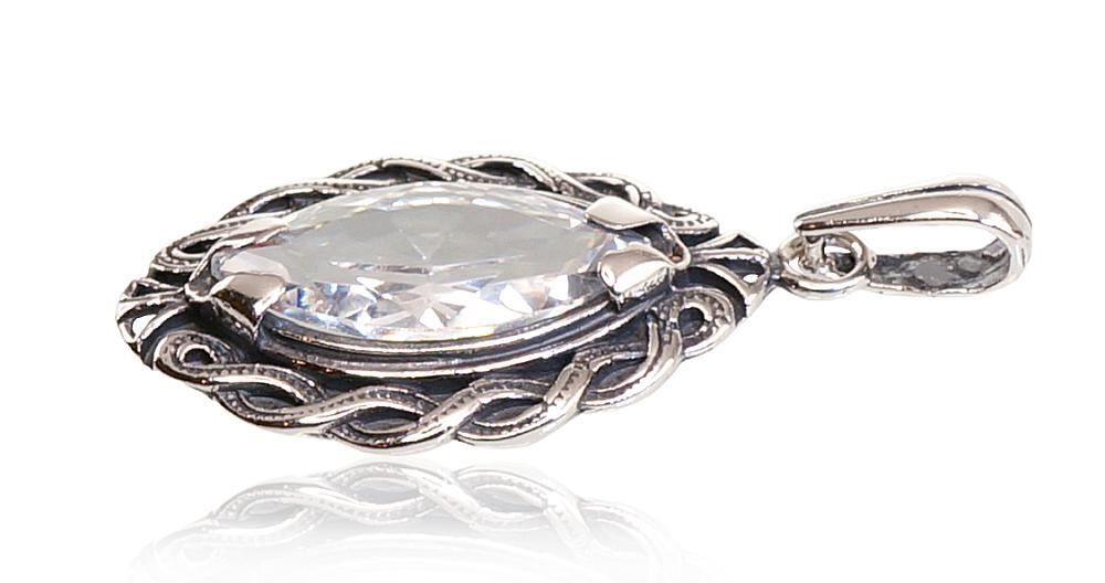 Silver pendant A2300688POxBkCZ