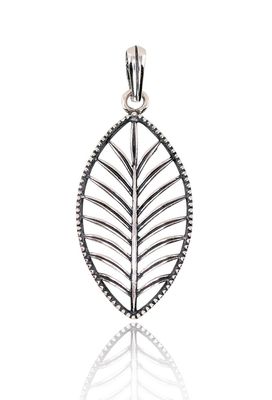 Silver pendant A2301501POxBk Silver pendant A2301501POxBk