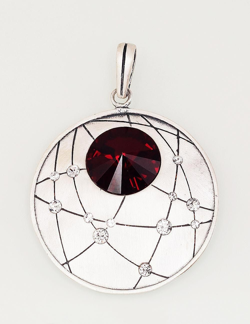 Silver Pendant A2301535MattPOxMattBkSVSVDR