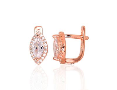Gold Plated Silver Earrings A2202956PAuRCZ Gold Plated Silver Earrings A2202956PAuRCZ