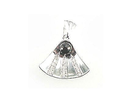 Silver Pendant A2300077PRhGrCZCZBK
