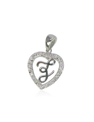 Silver Letter A2300083PRhGrCZ Silver Letter A2300083PRhGrCZ