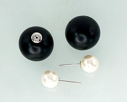 Silver earrings A2201136PCBKPEX