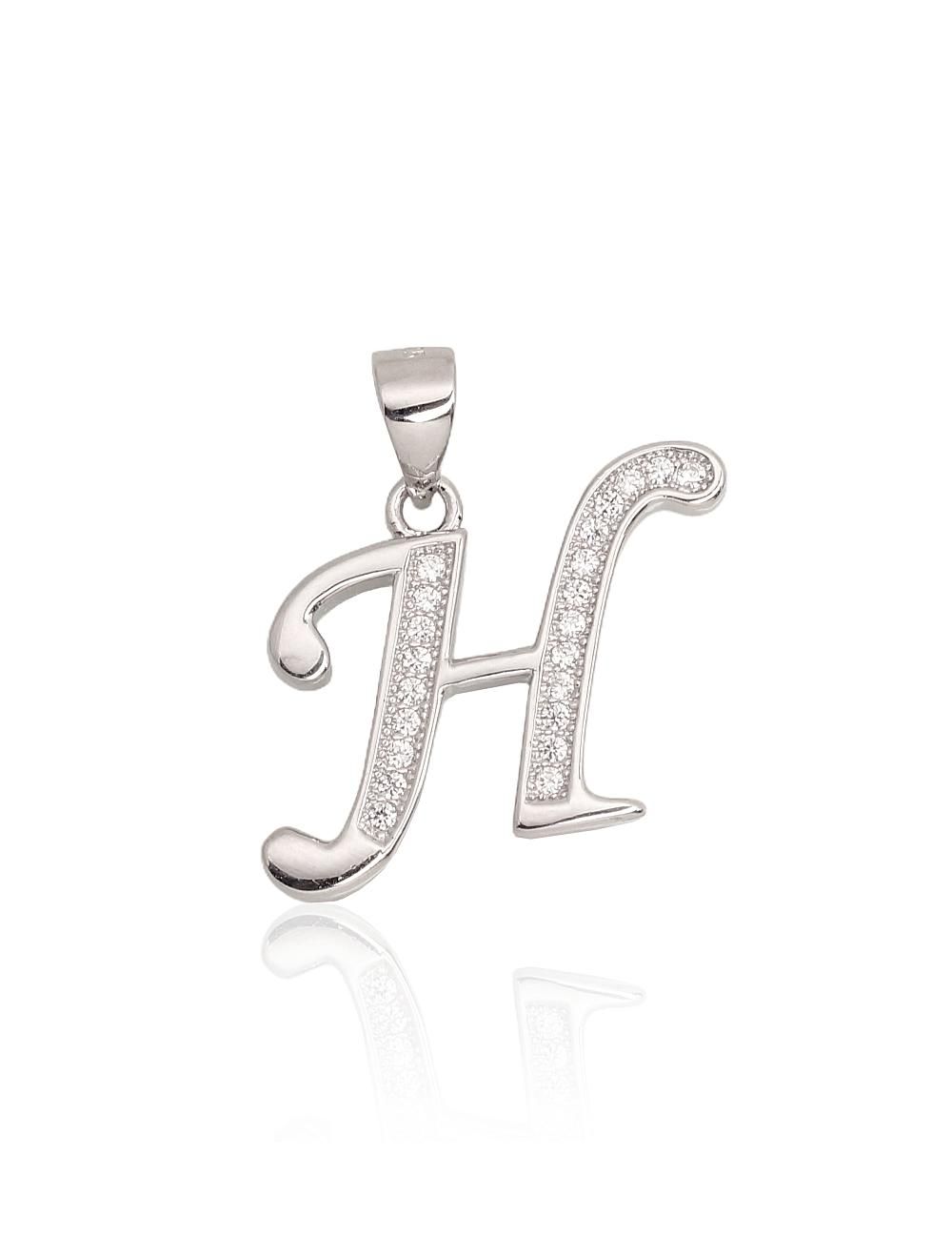 Silver Letter A2301612PRhGrCZ