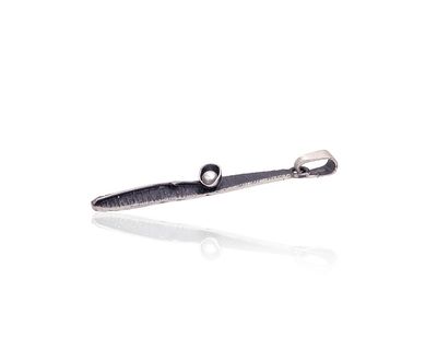 Luxury Silver Pendant A2301864MattPOxMattBkPE