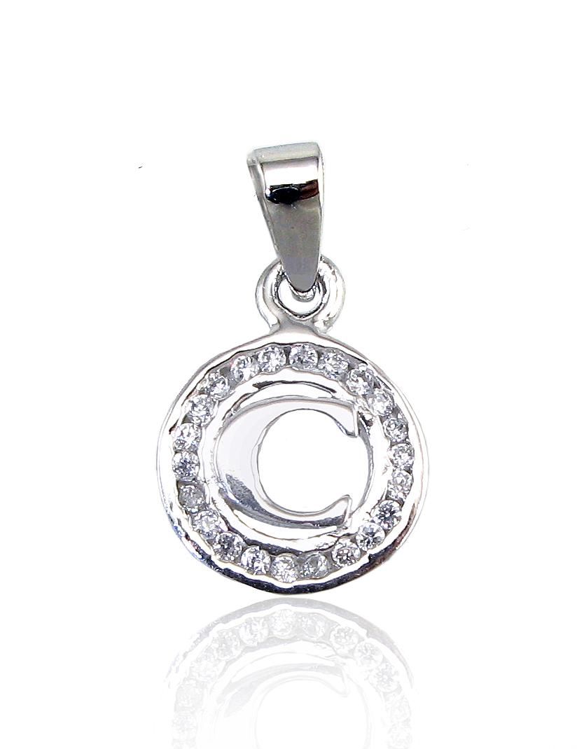 Silver Letter A2300326PRhGrCZ