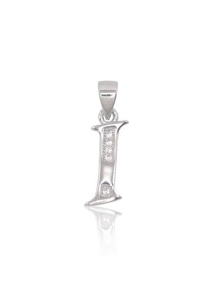 Silver Letter A2301613PRhGrCZ