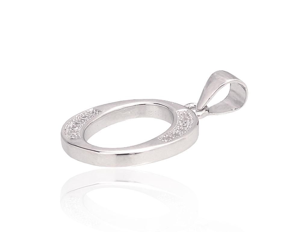 Silver Letter A2301619PRhGrCZ