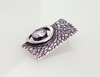 Silver pendant A2301533POxBkCZ