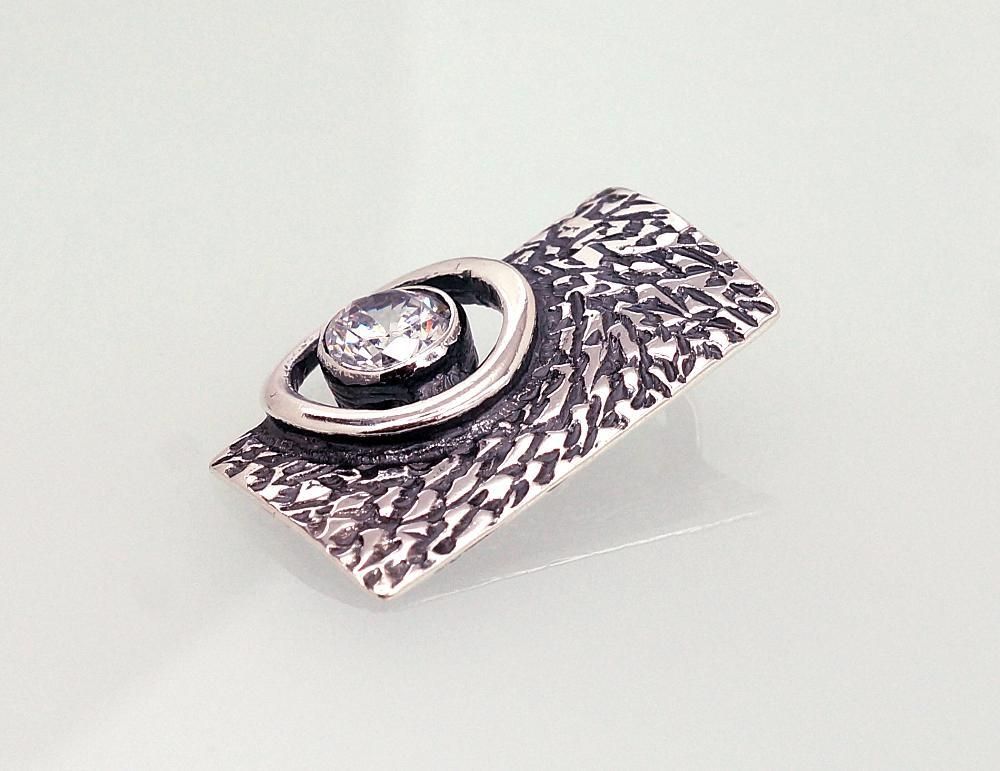 Silver pendant A2301533POxBkCZ