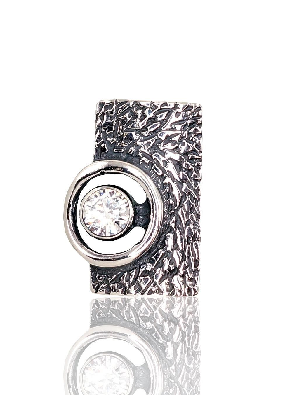 Silver pendant A2301533POxBkCZ