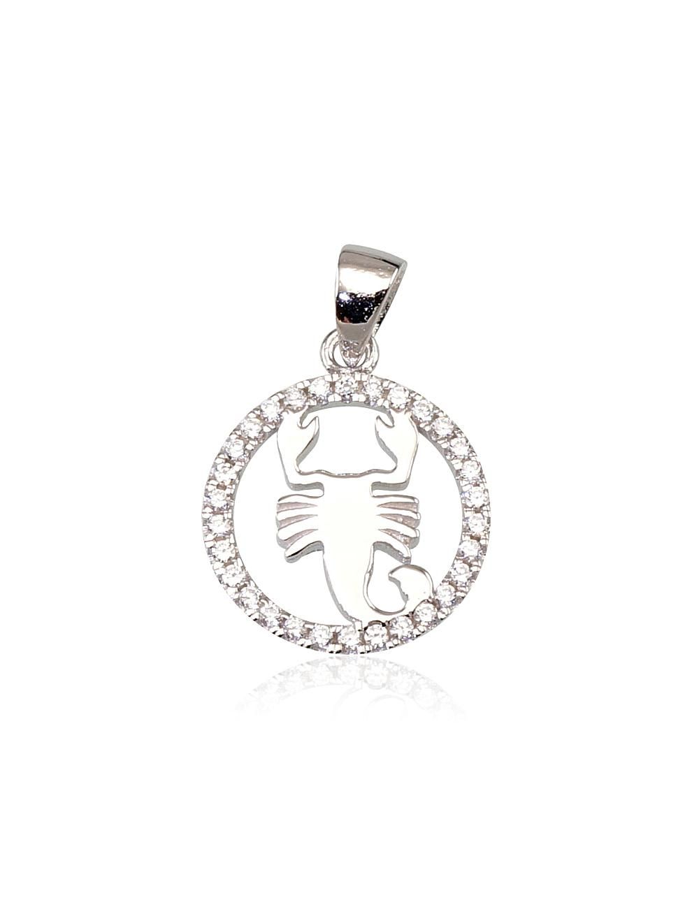 Silver Zodiac Scorpio A2300390PRhGrCZ