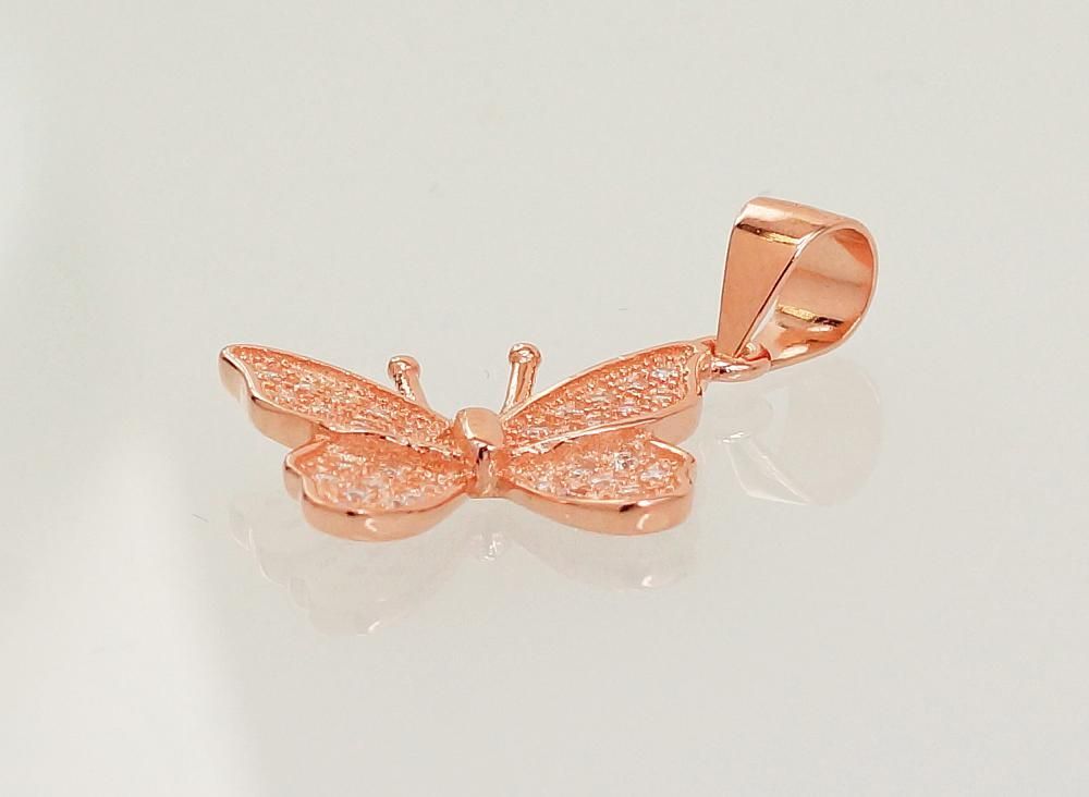 Gold Plated Silver Pendant Butterfly A2301650PAuRCZ