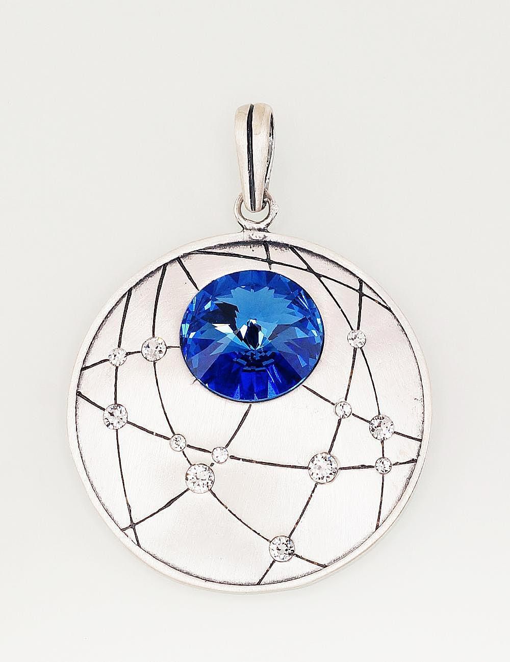 Silver Pendant A2301535MattPOxMattBkSVSVB