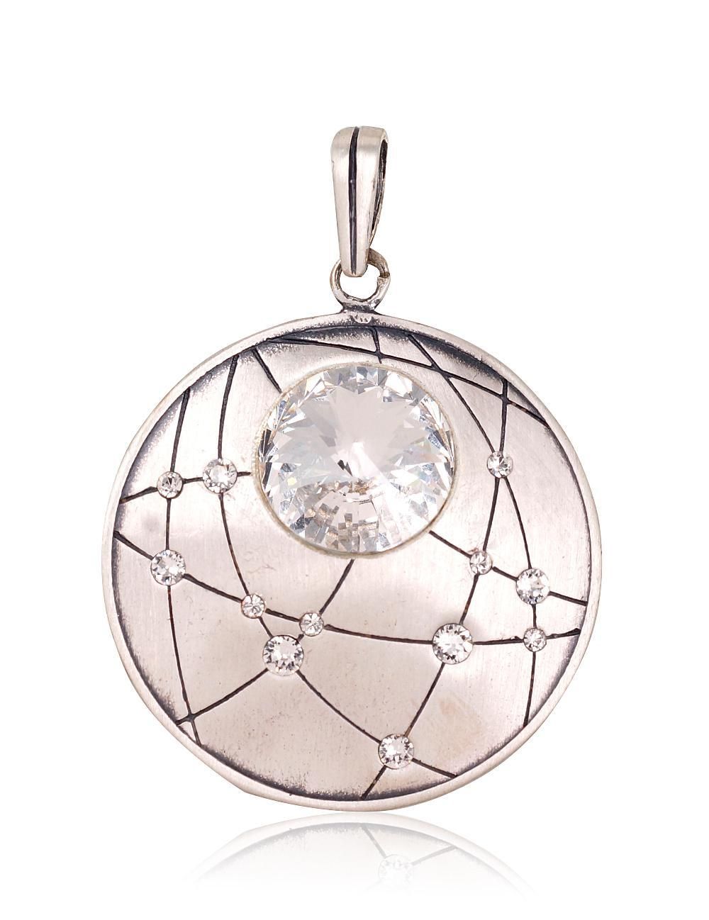 Silver pendant A2301535MattPOxMattBkSV