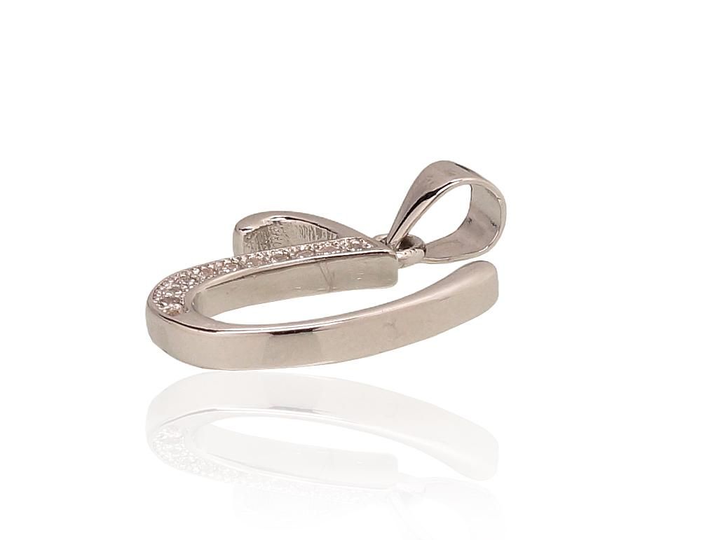 Silver Letter A2301624PRhGrCZ