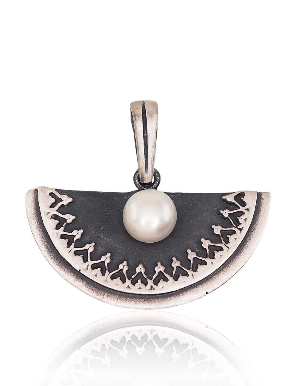 Women's Silver Pendant A2301689MattPOxMattBkPE