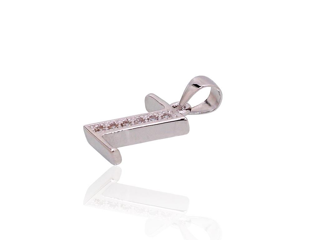 Silver Letter A2301853PRhGrCZ