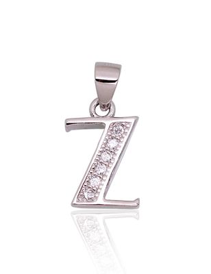 Silver Letter A2301853PRhGrCZ