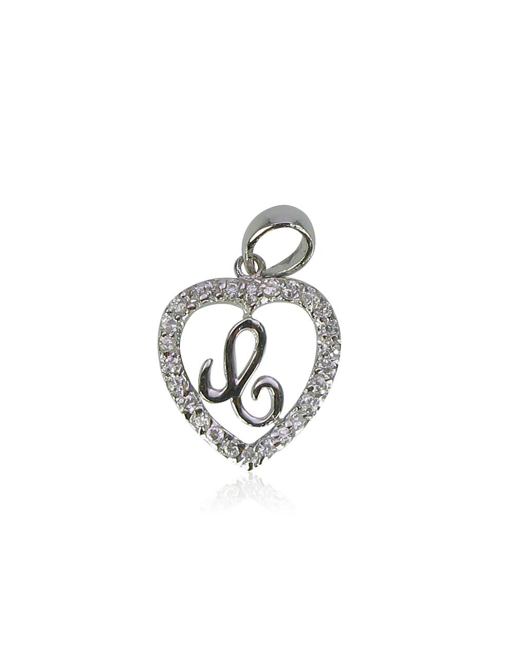 Silver letter A2300079PRhGrCZ