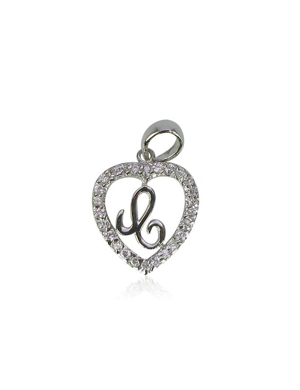 Silver letter A2300079PRhGrCZ