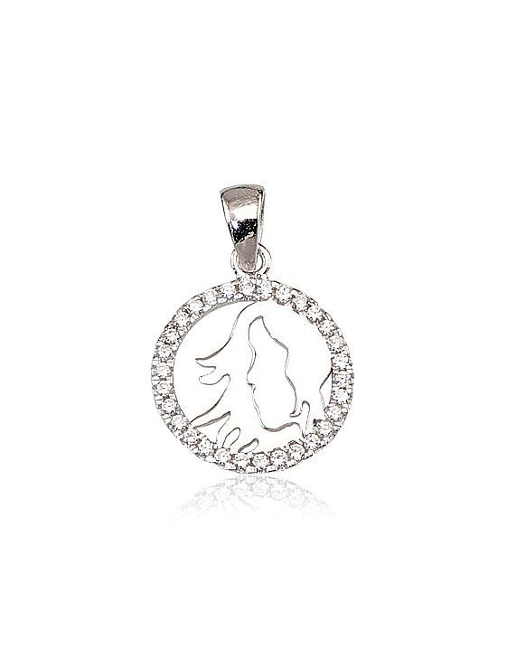 Silver Zodiac Virgo A2300388PRhGrCZ